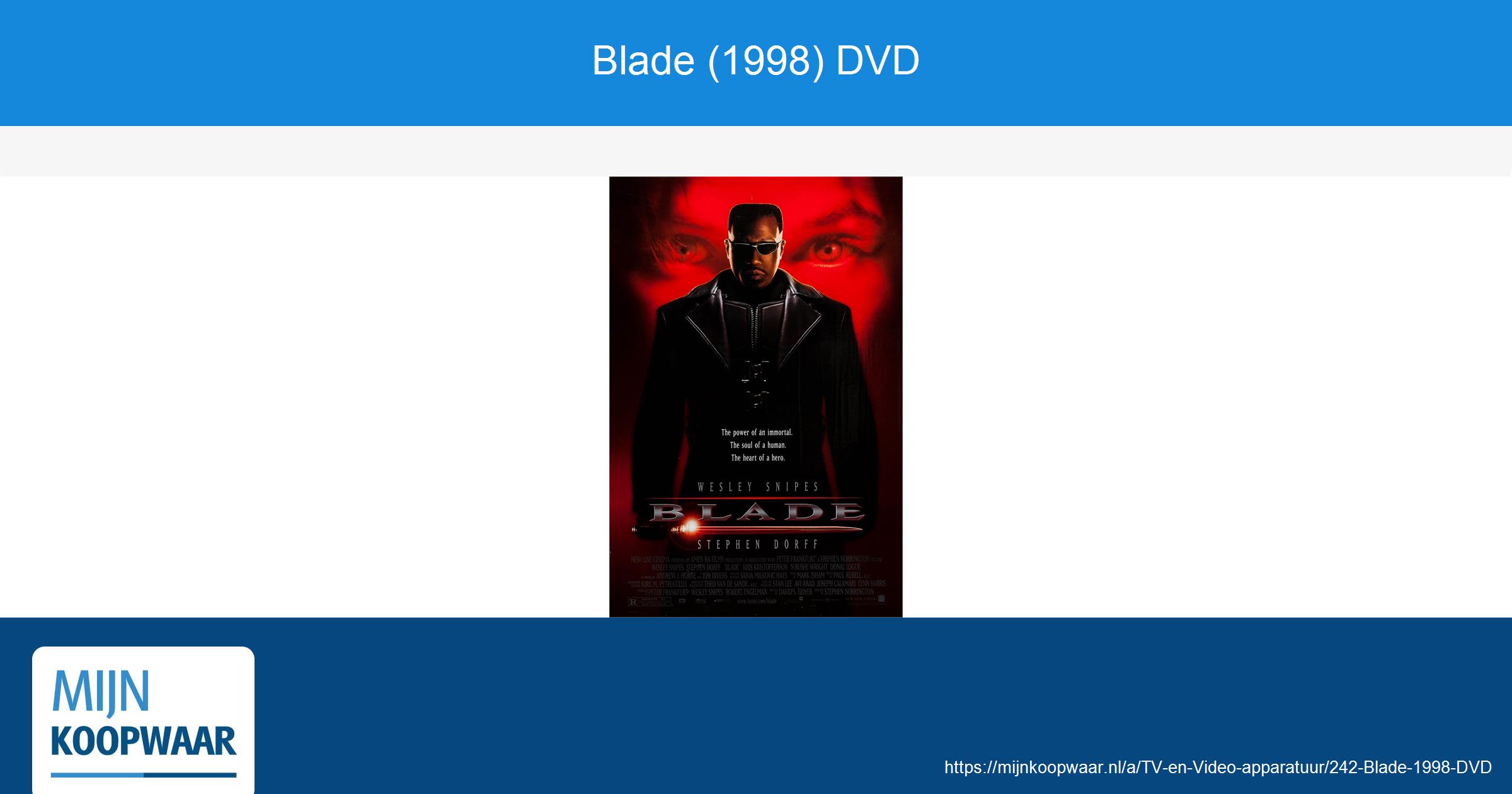 Blade (1998) DVD - MijnKoopwaar.nl