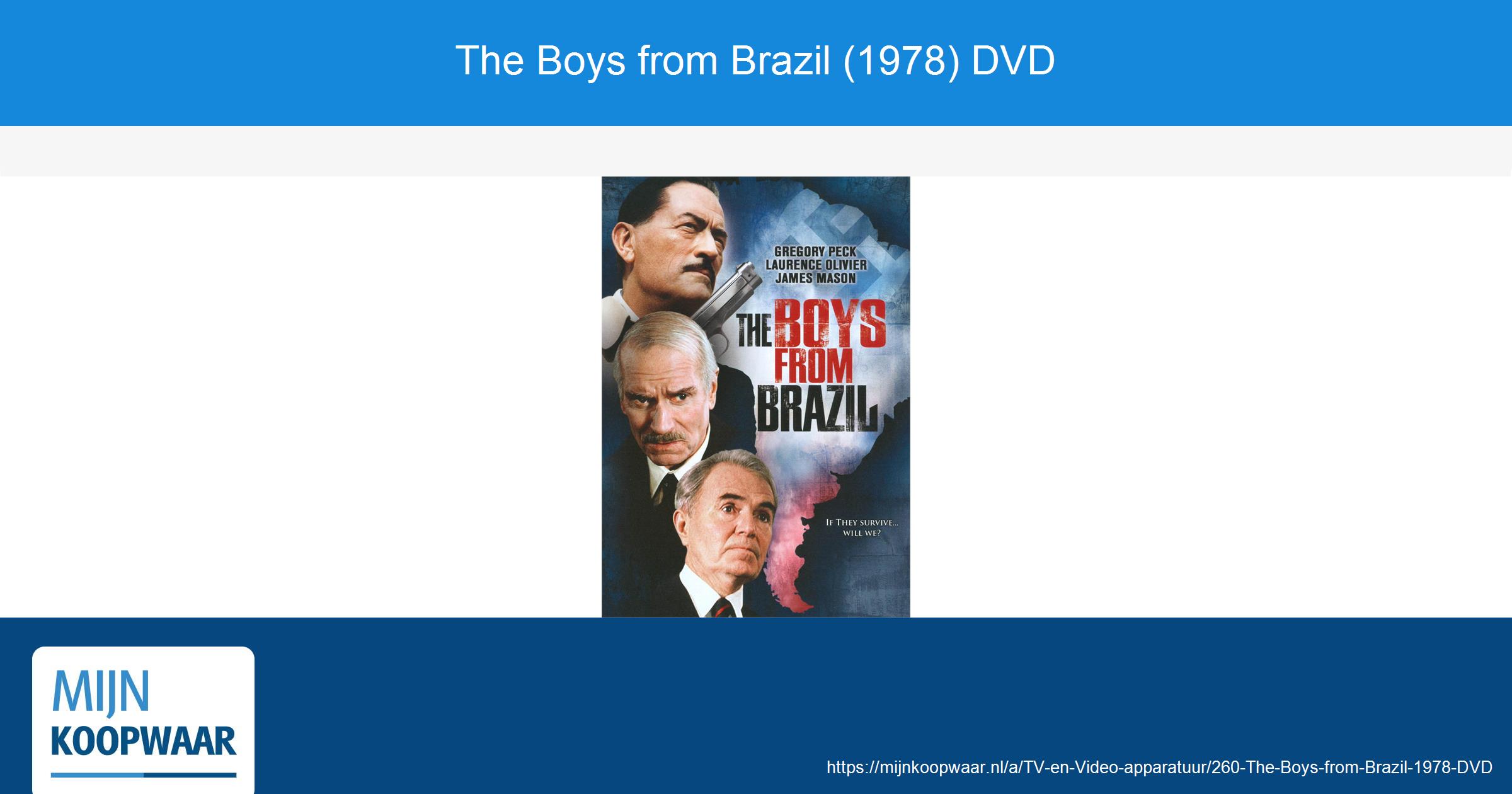 The Boys from Brazil (1978) DVD - MijnKoopwaar.nl