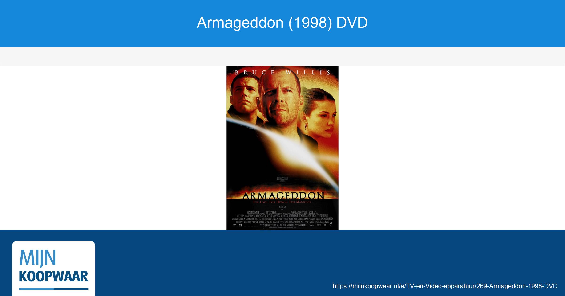 Armageddon (1998) DVD MijnKoopwaar.nl